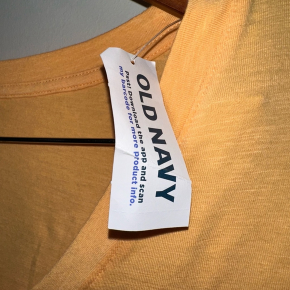 NWT Old Navy Maternity Shirt, XL light Orange Fitted gathered sides lightweight - Picture 6 of 11